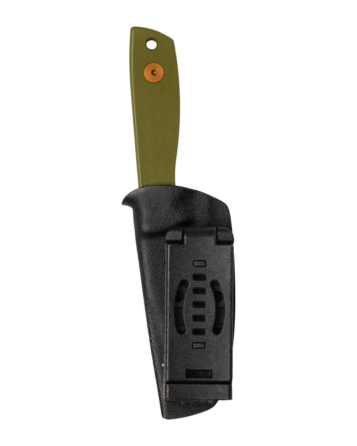 Runt XL Deadhead Fixed | Green G10 + Rose Gold PVD 14C28N