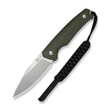 Altus Fixed Blade | OD Green G10 + Stonewash 14C28N