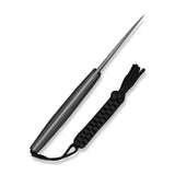 Altus Fixed Blade | Grey & Black Layered G10 + Greywash 14C28N