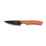 High Grass Field Knife | Orange G10 + Blackwash 14C28N