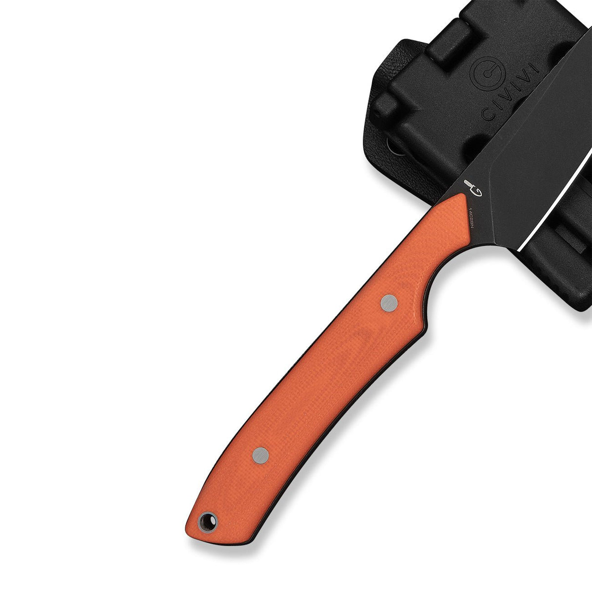 High Grass Field Knife | Orange G10 + Blackwash 14C28N
