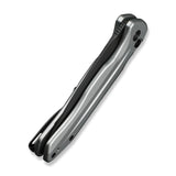 Kitefin Button Lock | Silver Aluminium + Blackwash 14C28N