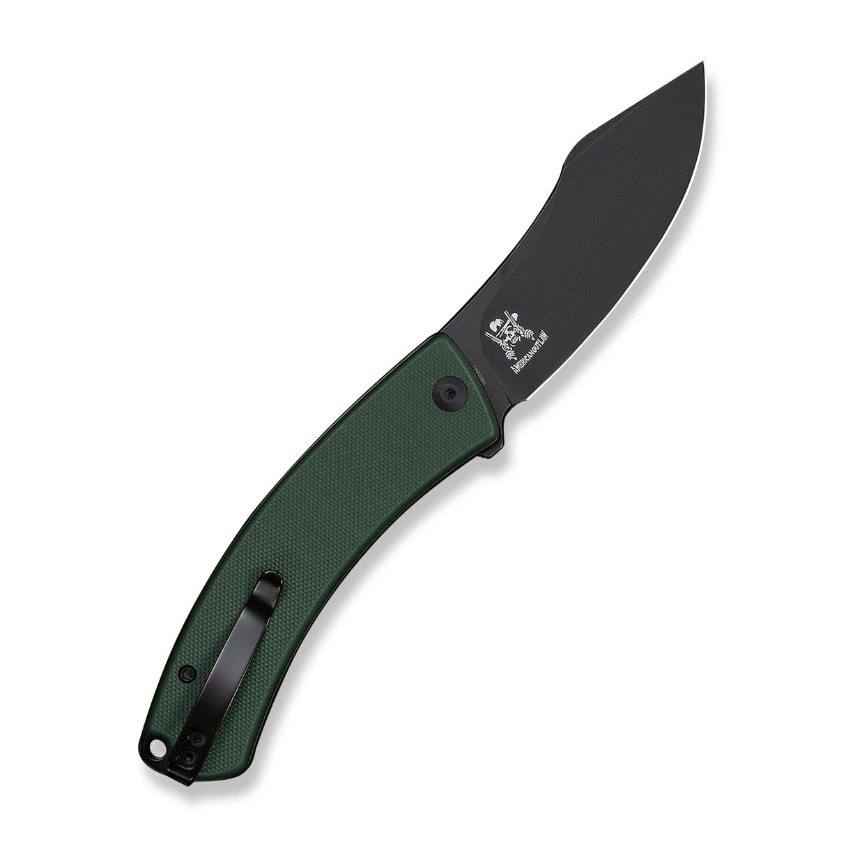 Outlaw Muk | Green G10 + Blackwash 14C28N