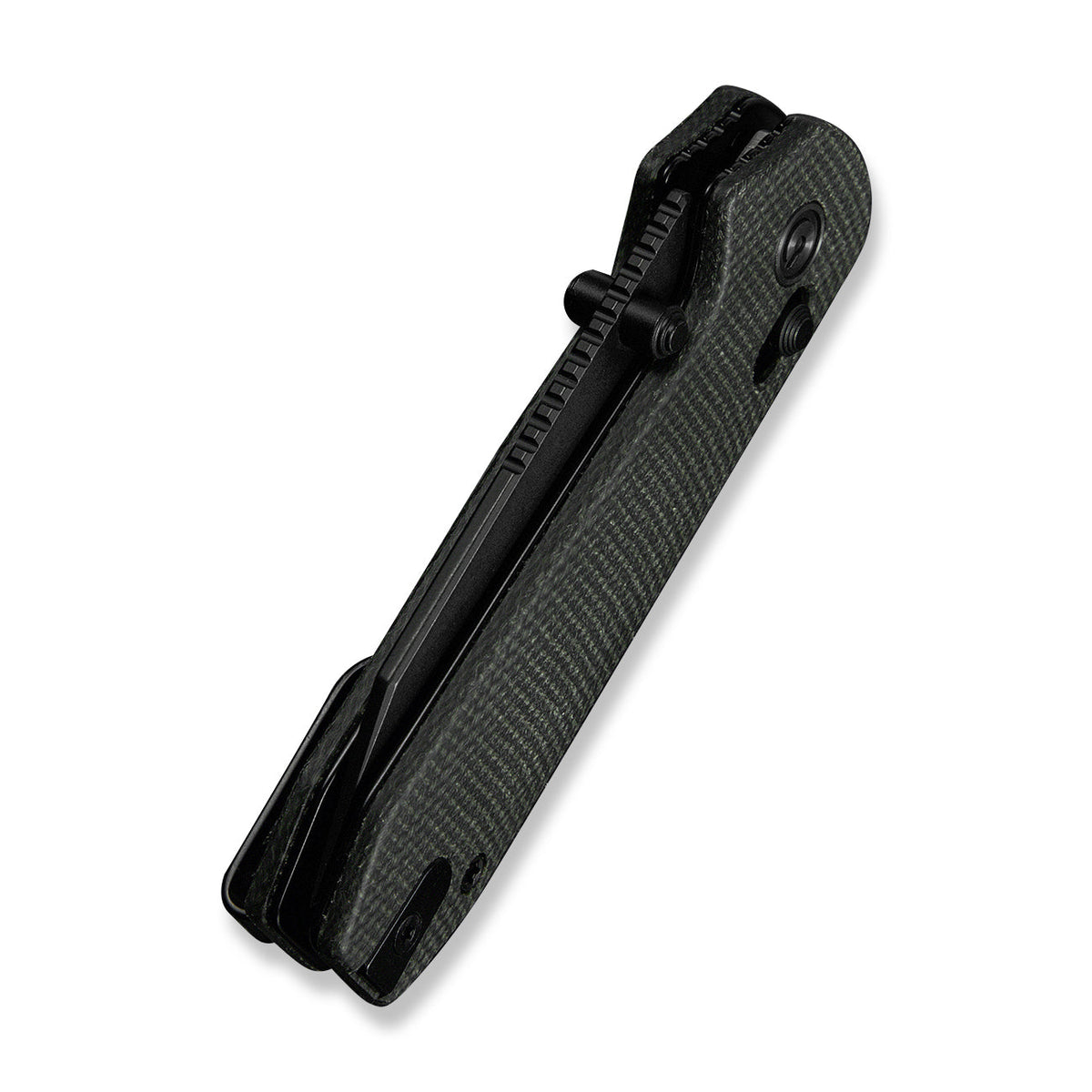 Lil Yonder | Dark Green Canvas Micarta + Blackwash 14C28N