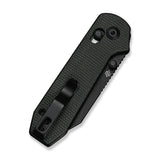 Lil Yonder | Dark Green Canvas Micarta + Blackwash 14C28N