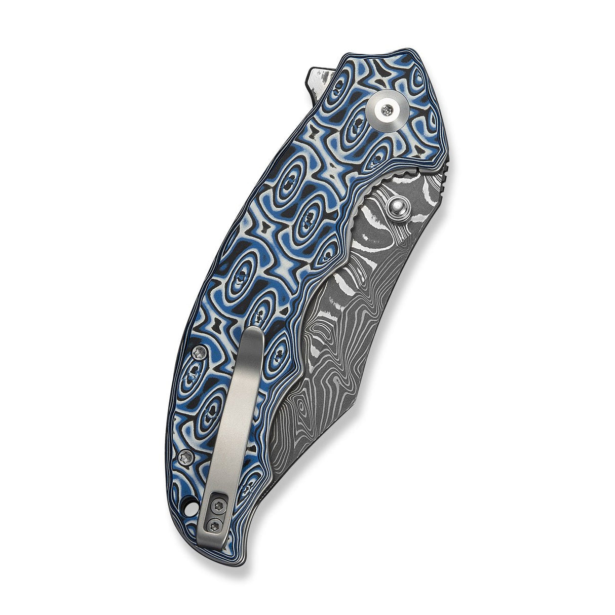 Pentad | Blue Vortex Micarta + Dama