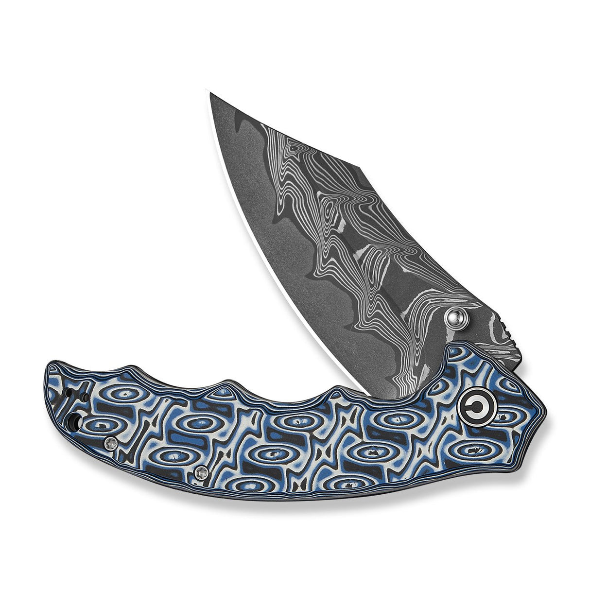Pentad | Blue Vortex Micarta + Dama