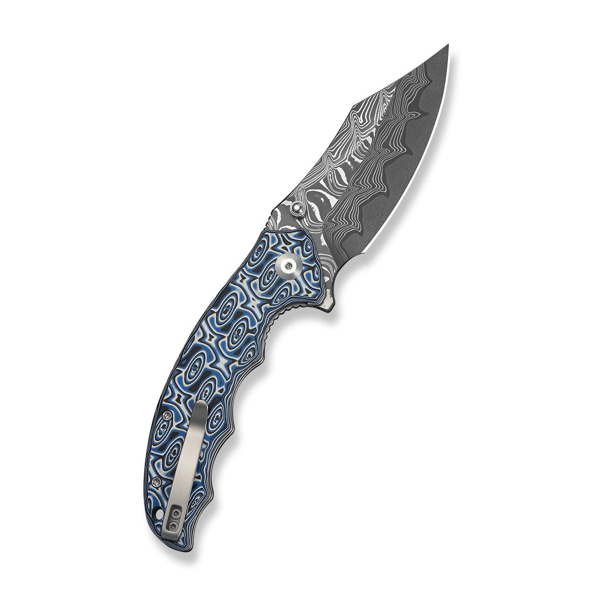 Pentad | Blue Vortex Micarta + Dama