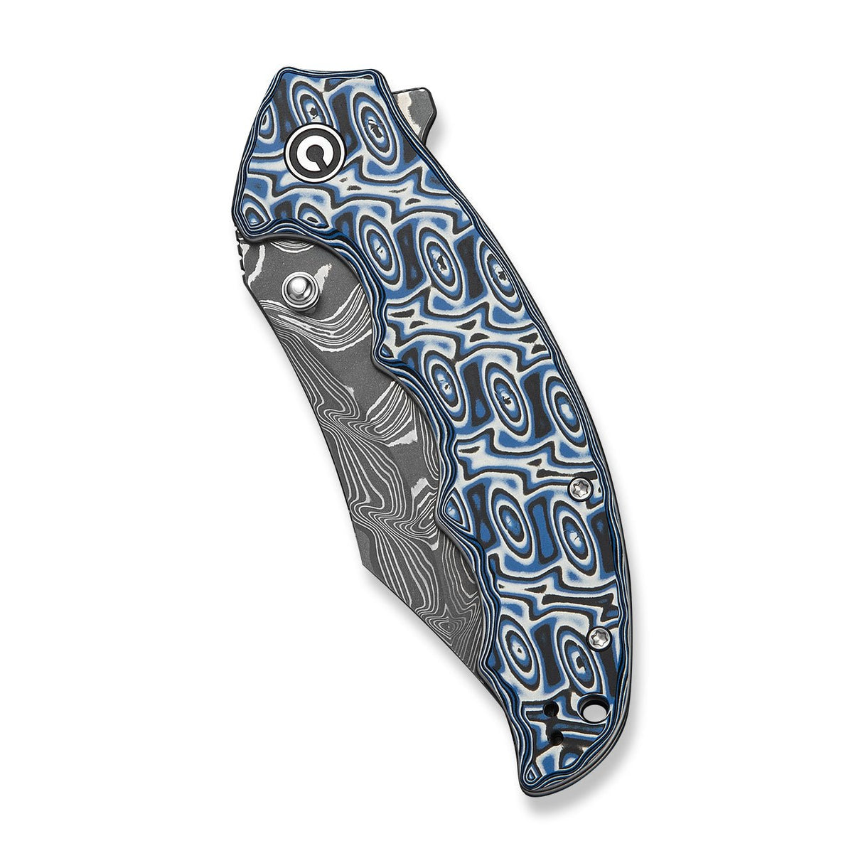 Pentad | Blue Vortex Micarta + Dama