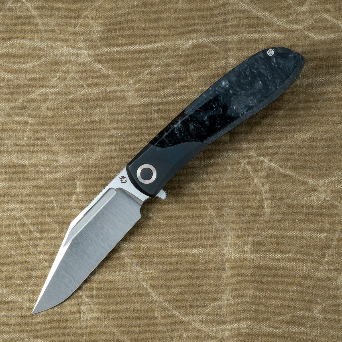 Jack Wolf Knives Scuffle | Kirinite Black Ice Belt Satin S90V ...