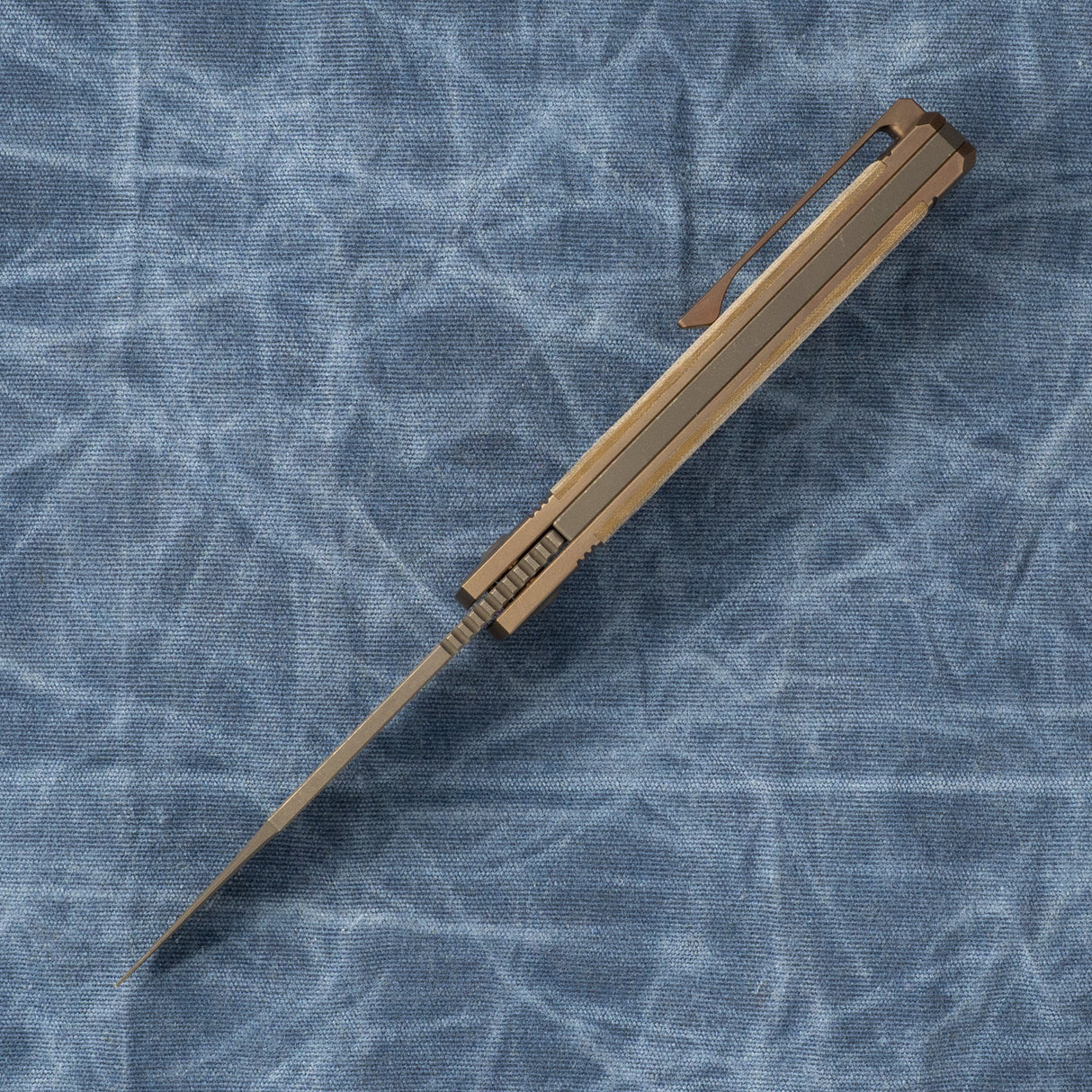 Gunslinger Jack | Green Linen Micarta + Acid SW S90V