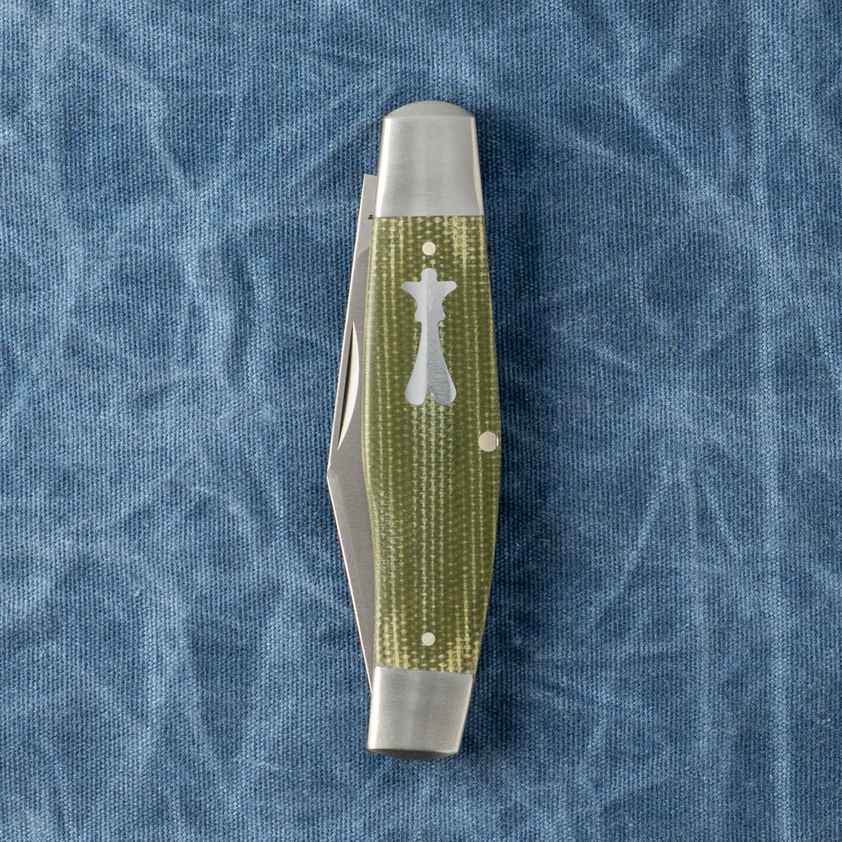 Gateway Stockman | Green Canvas Micarta
