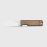 Abrams | Brown Norplex UltreX™ Micarta & G10 + Stonewash 14C28N