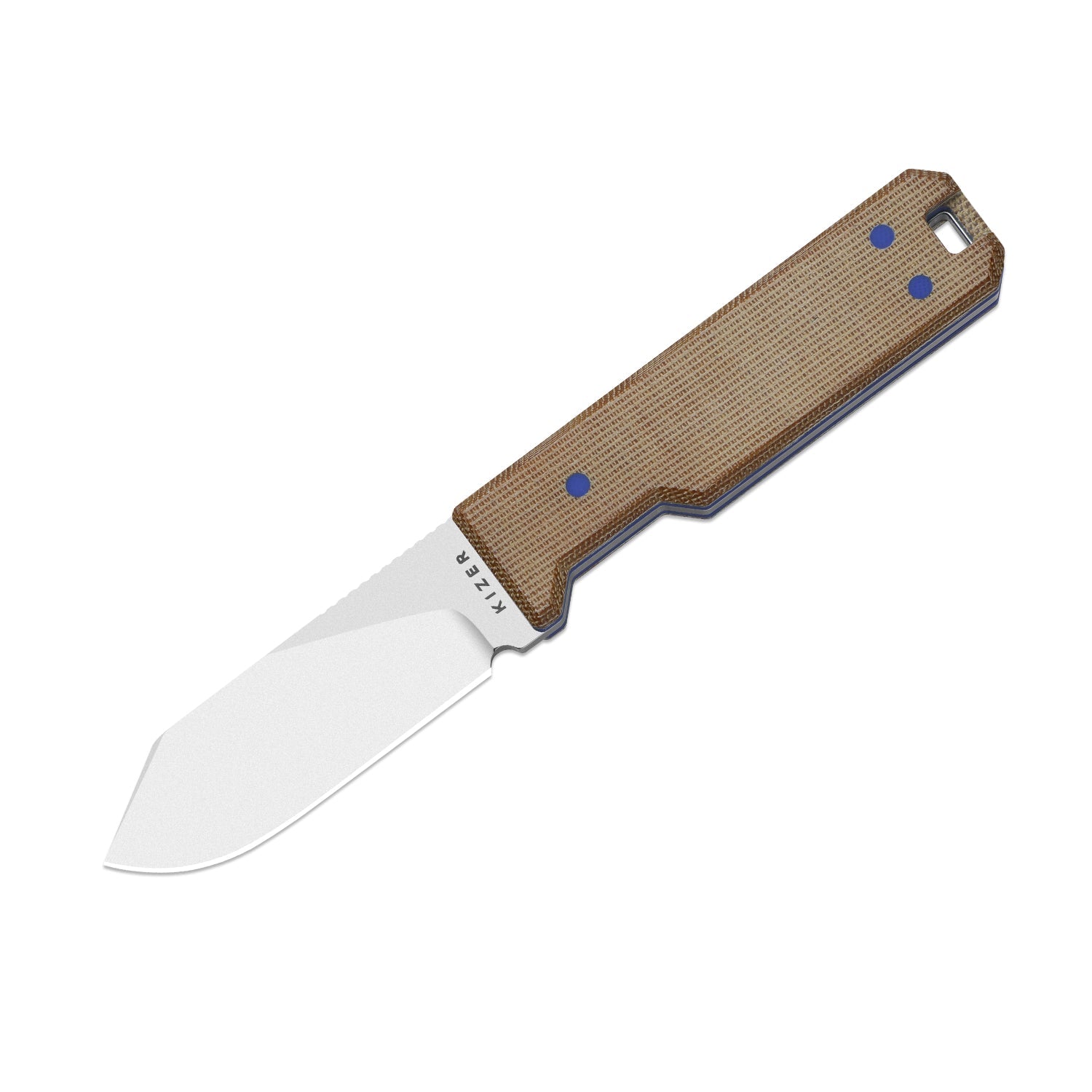 Abrams | Brown Norplex UltreX™ Micarta & G10 + Stonewash 14C28N