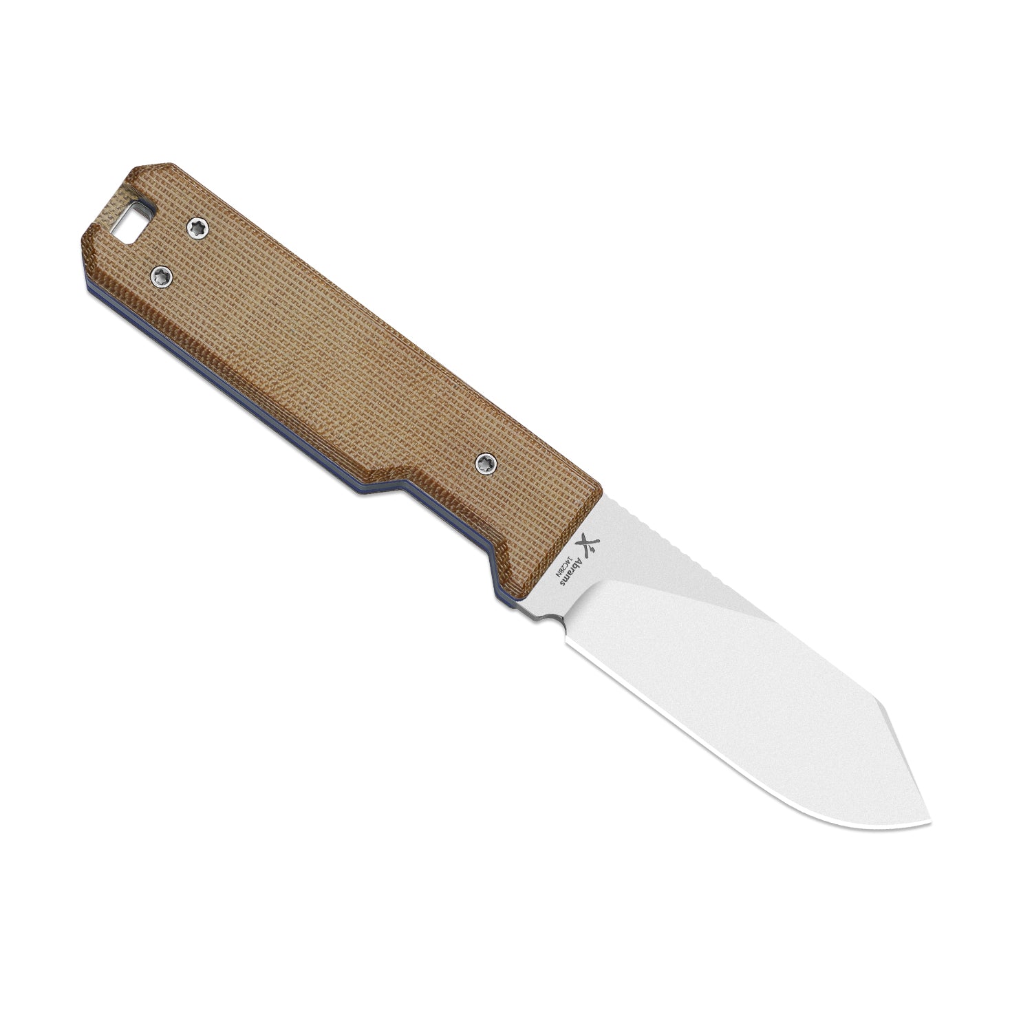 Abrams | Brown Norplex UltreX™ Micarta & G10 + Stonewash 14C28N