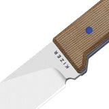 Abrams | Brown Norplex UltreX™ Micarta & G10 + Stonewash 14C28N