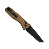 Aegis T | Brown G10 + Black Serrated AEB-L