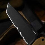 Aegis T | Brown G10 + Black Serrated AEB-L