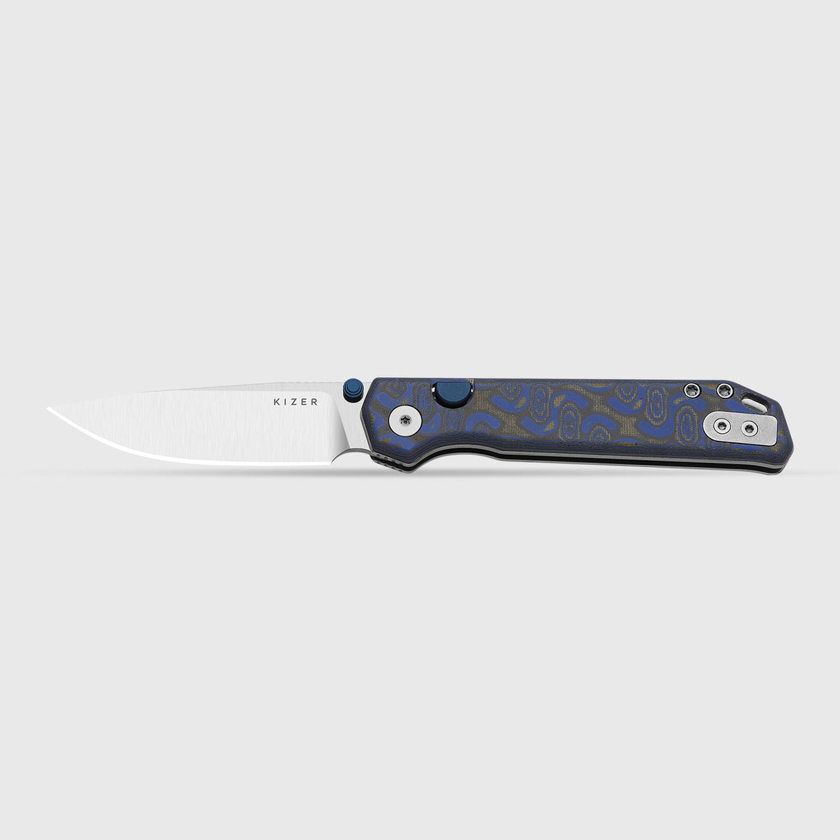 Begleiter 2.9 | Blue Vortex Micarta + Satin BD1N