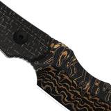 Bone | Burlap Micarta + Copper Dama