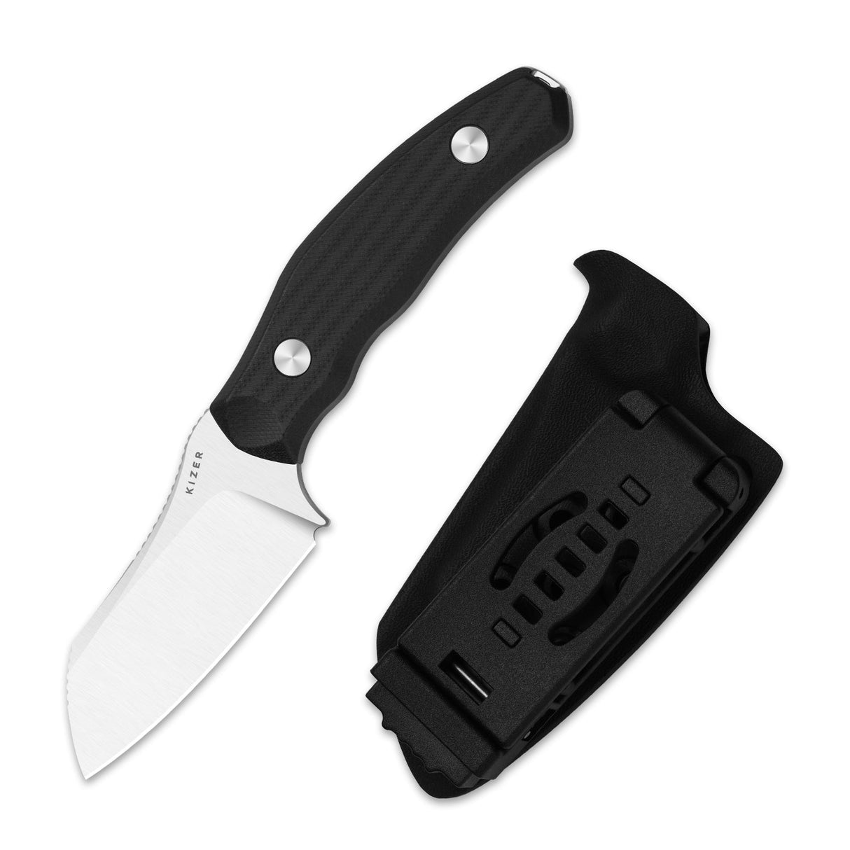 Bulldog Fix | Black G10 + Satin 14C28N