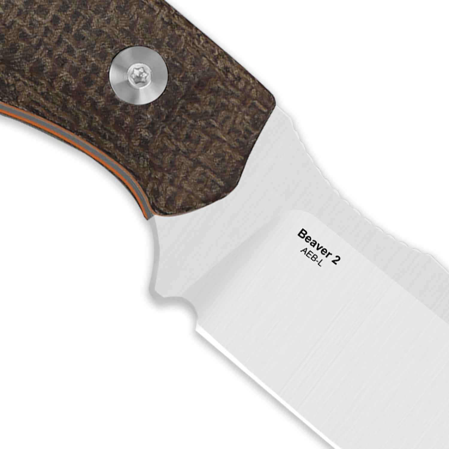 Beaver 2 | Brown Micarta + Clip Point AEB-L
