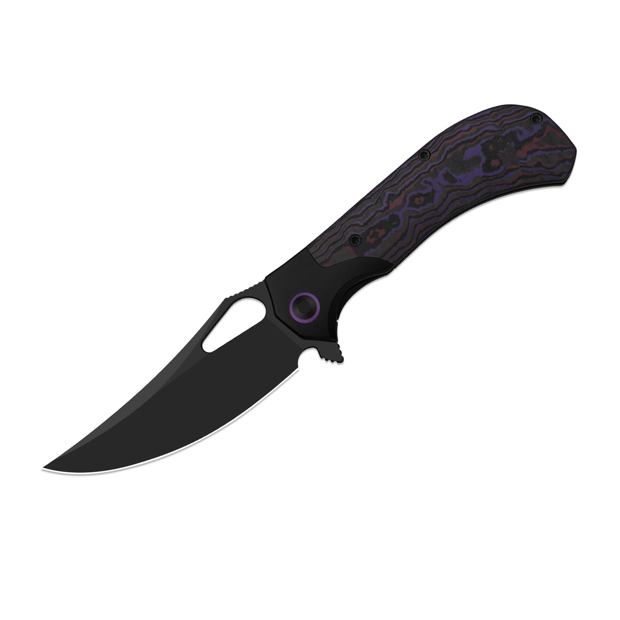 Cyclone | FatCarbon Purple Haze + Matte DLC Ultra S35VN