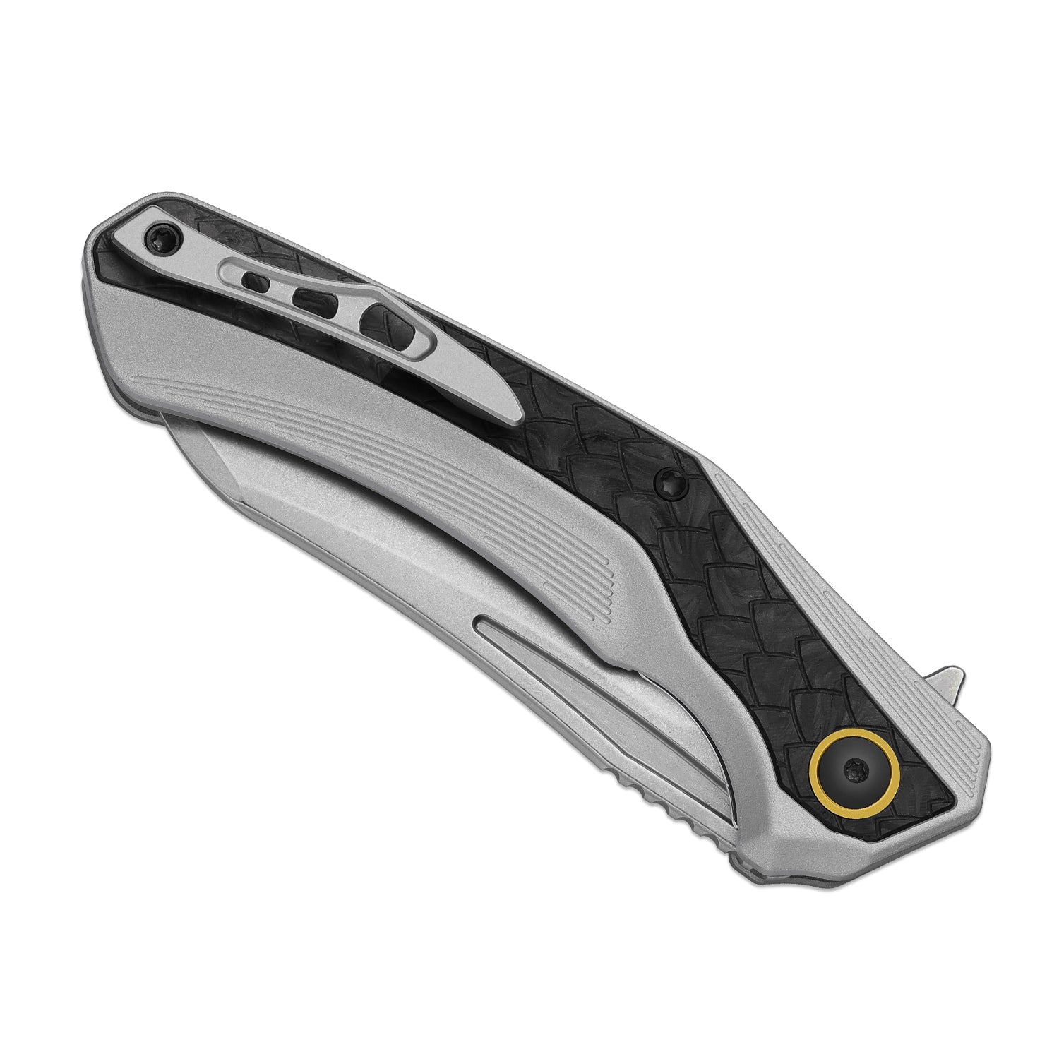 Draca | Black Carbon Fiber GID & Aluminium + Stonewash S45VN