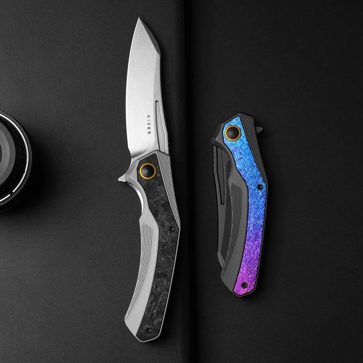 Draca | Crystal Ti & Aluminium + Black PVD S45VN