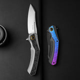 Draca | Black Carbon Fiber GID & Aluminium + Stonewash S45VN