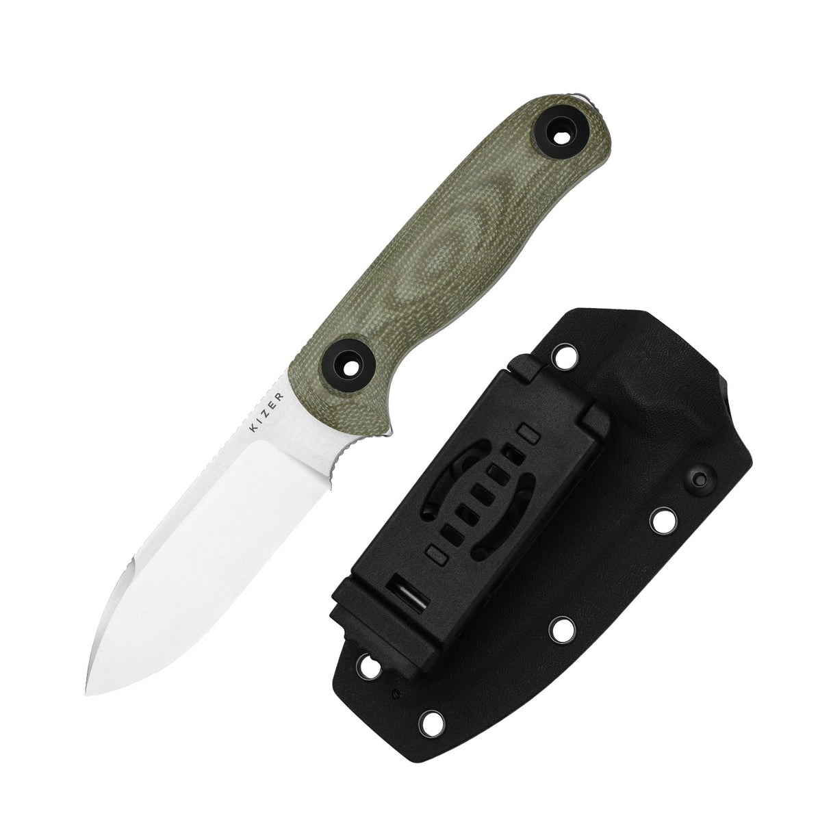 Drop Bear Fix 3 | Green Micarta + Drop Point 14C28N