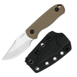 Drop Bear Fixed Blade | Tan G10 + Clip Point AEB-L