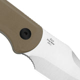 Drop Bear Fixed Blade | Tan G10 + Clip Point AEB-L