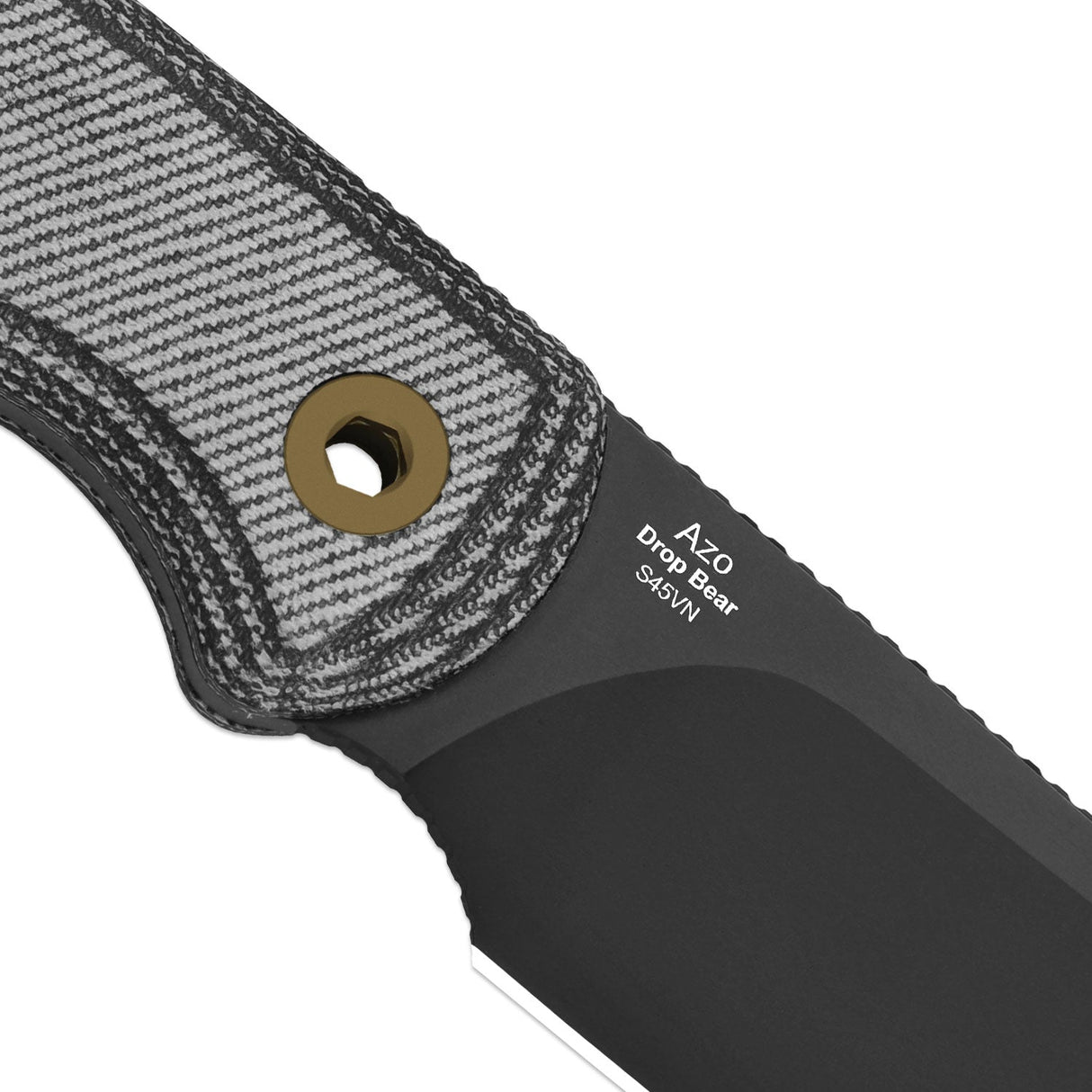 Drop Bear Fixed Blade | Black Micarta + Drop Point S45VN