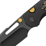 Durandal | Alu & FatCarbon Camo Gold + Gunmetal Gray PVD S35VN