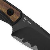 Finch | Black G10 & Mkuruti Wood + 3-layer composite steel