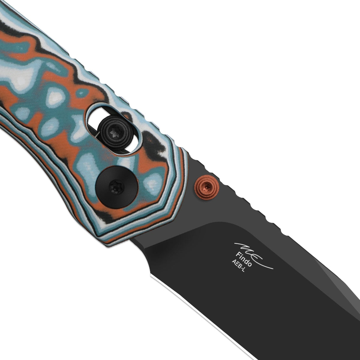 Findo | Vortex Micarta + Black PVD AEB-L
