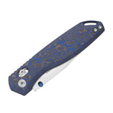 Findo | Blue Vortex Micarta + Satin AEB-L