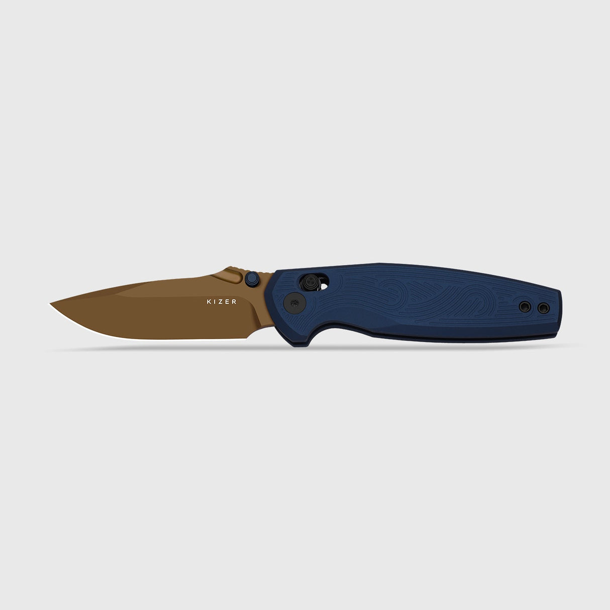 Khamsin | Blue Milled Aluminum +  Sunset Metal PVD Nitro-V