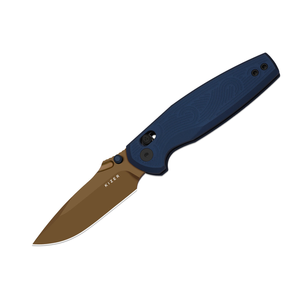 Khamsin | Blue Milled Aluminum +  Sunset Metal PVD Nitro-V