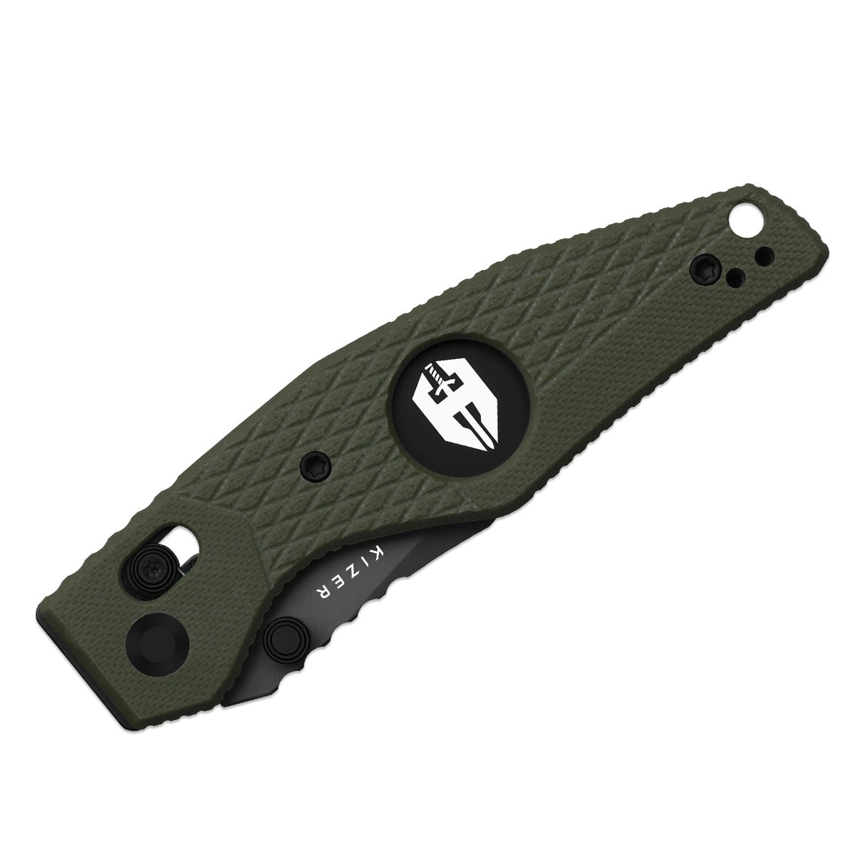 Kinisis | Green G10 + Gray PVD 14C28N
