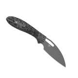Masu | Black Vortex Micarta + Grey PVD 14C28N
