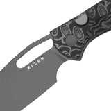 Masu | Black Vortex Micarta + Grey PVD 14C28N