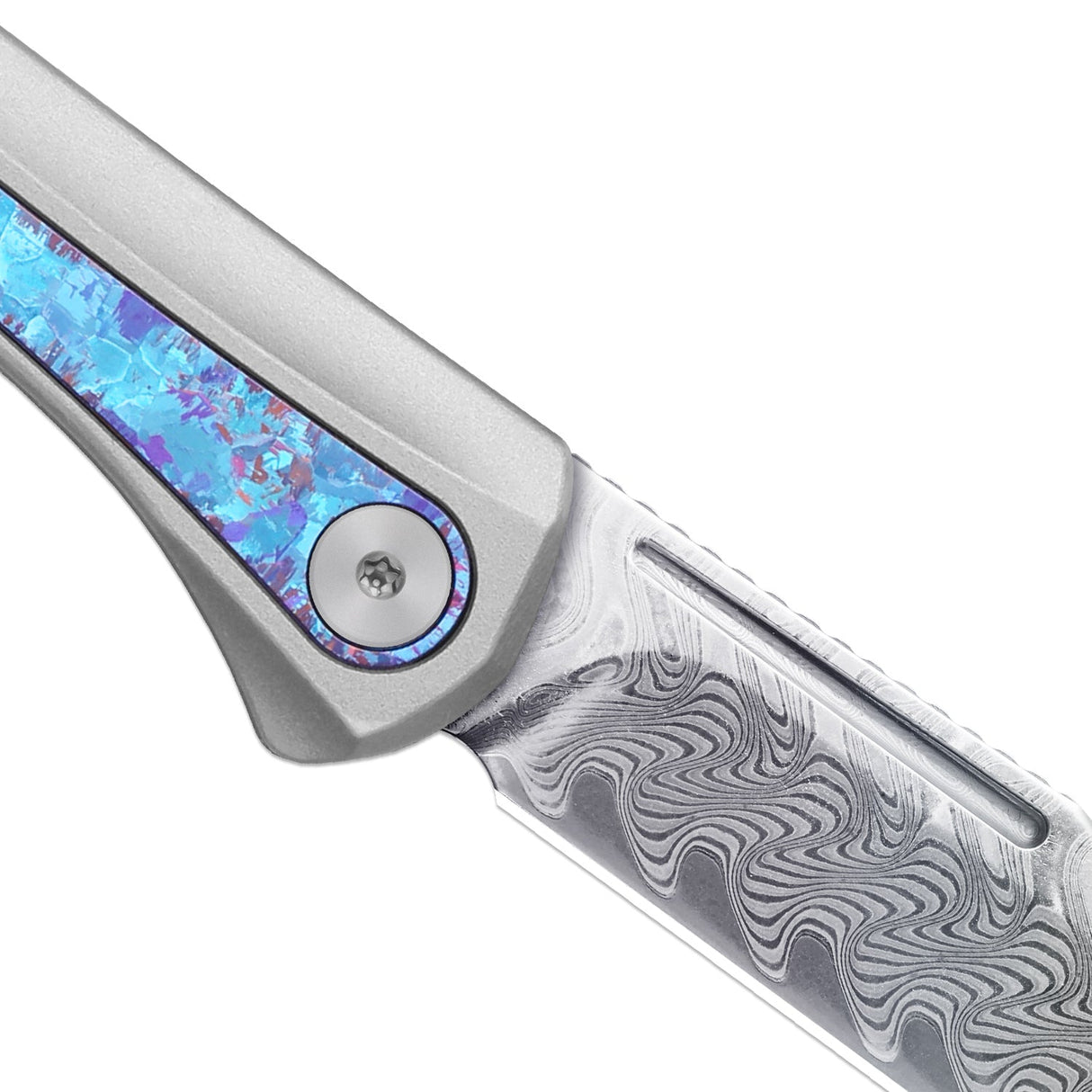 Melody | Aluminium & Crystalized Ti + Rainbow Dama