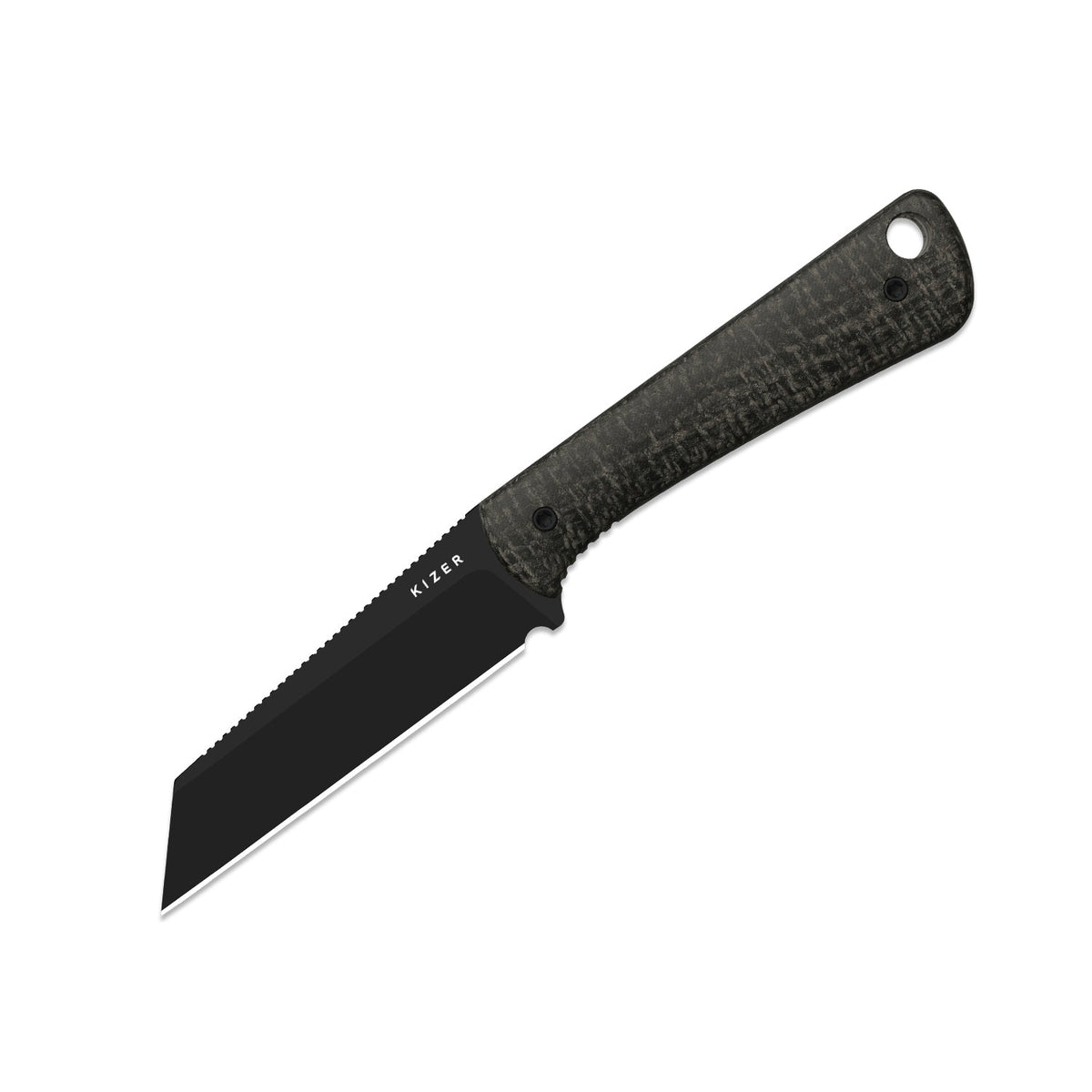 MiCrow | Micarta + Black PVD AEB-L