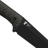 MiCrow | Micarta + Black PVD AEB-L