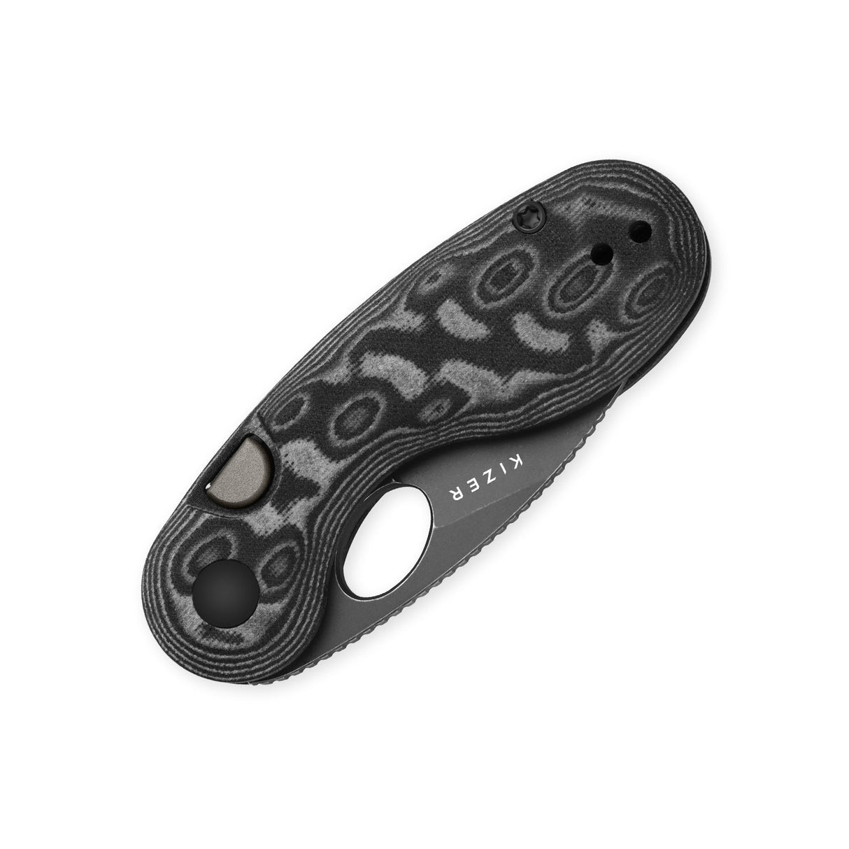 Microbe | Black Vortex Micarta + 14C28N