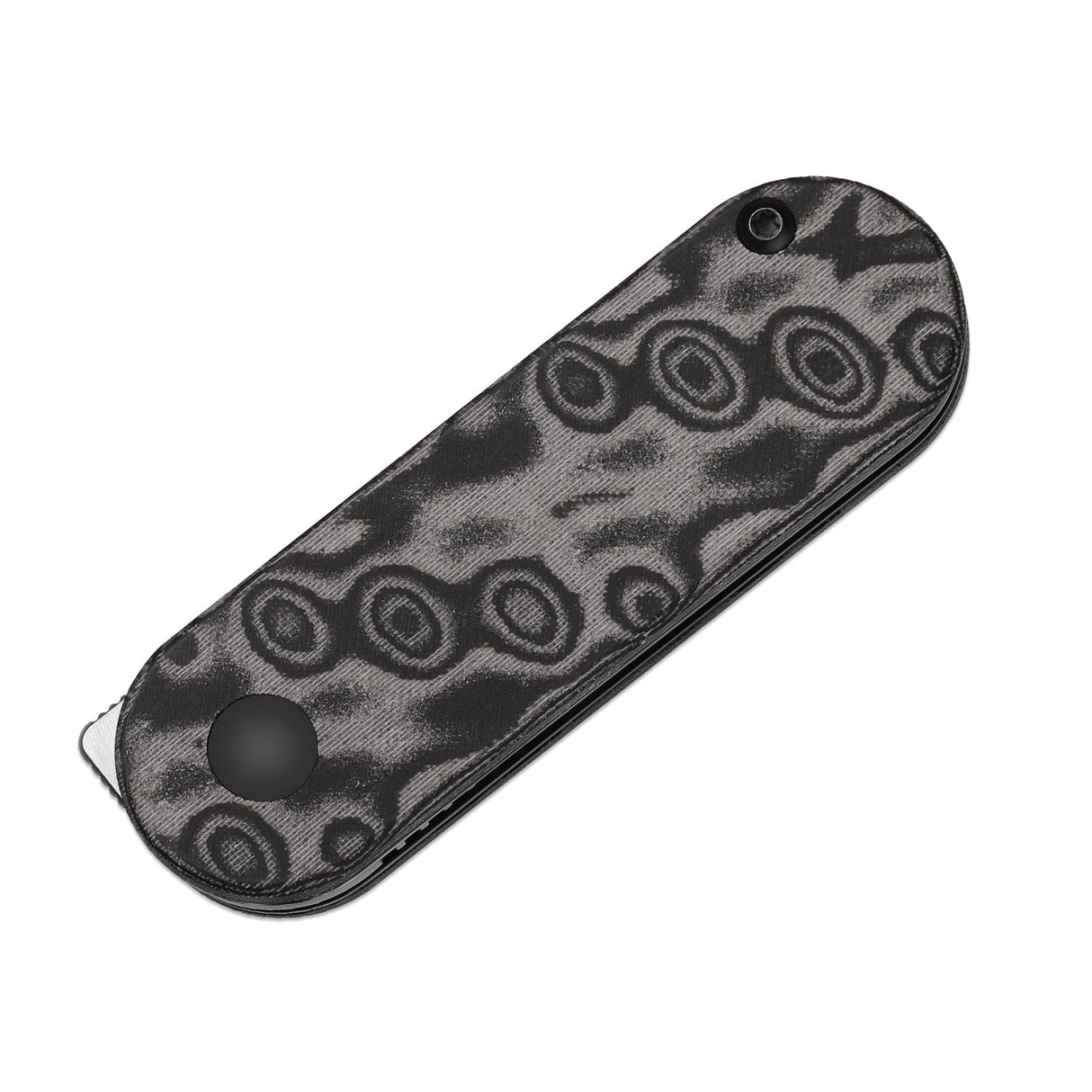 Mini Bay | Black Vortex Micarta + Satin 14C28N