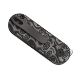 Mini Bay | Black Vortex Micarta + Satin 14C28N
