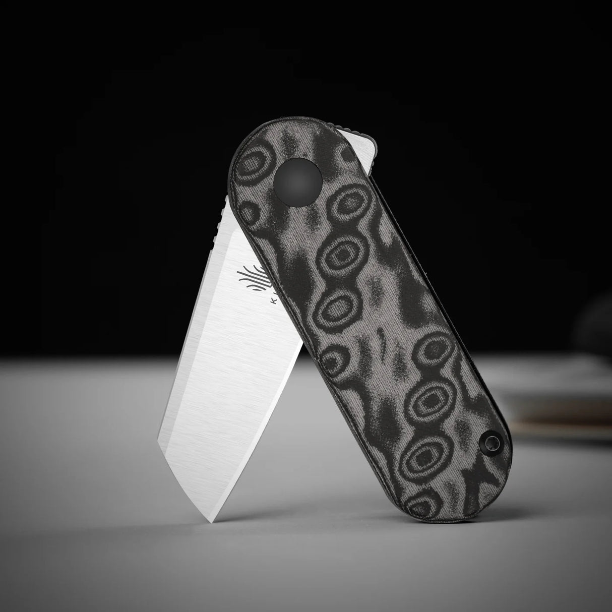 Mini Bay | Black Vortex Micarta + Satin 14C28N